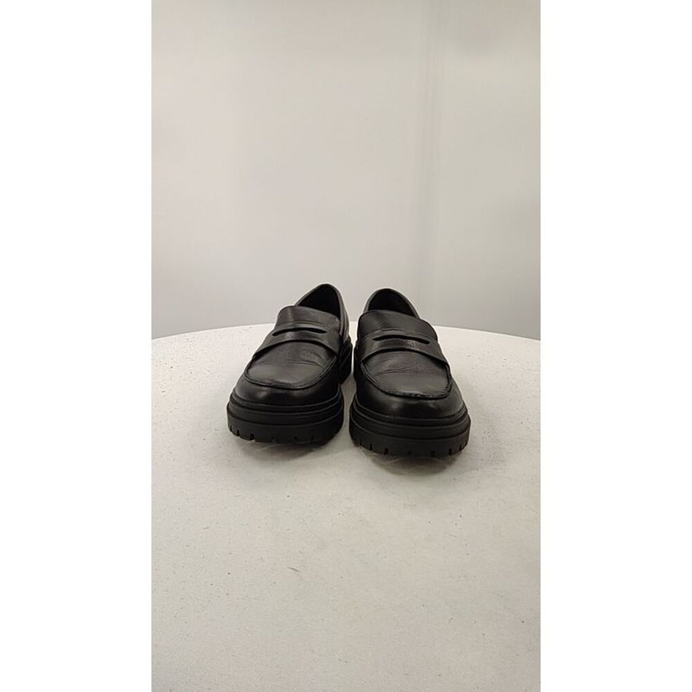 Quince Black Chunky Penny Loafers